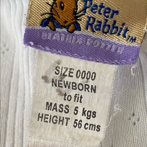 Peter Rabbit White Bodysuit - Picture 9 of 11